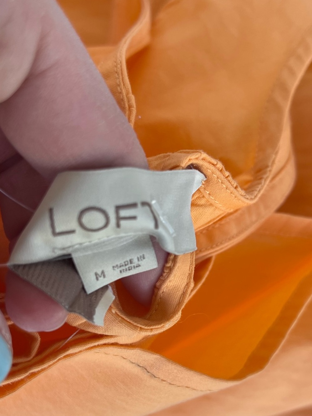 Loft smocked tank midi dress tangerine orange NWOT - Picture 7 of 7